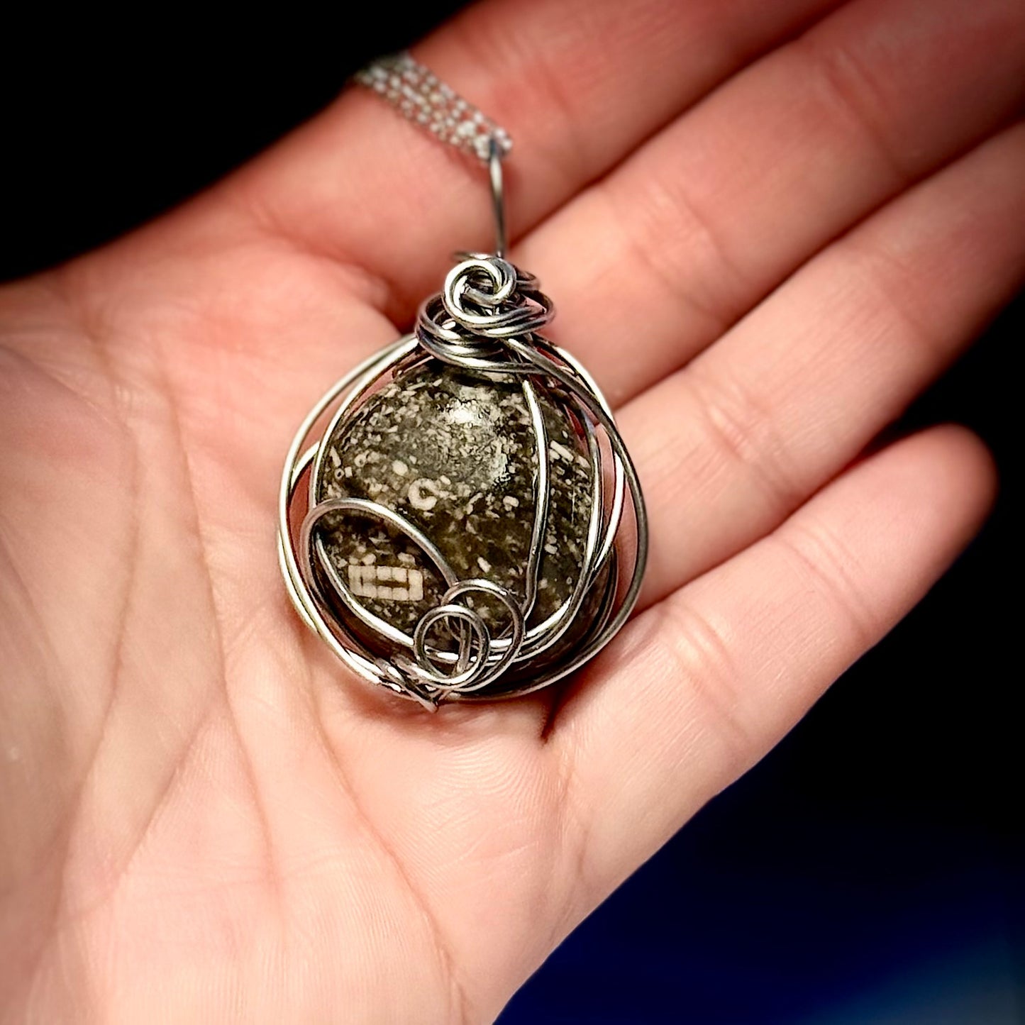 Crinoid ‘Fossil Soup’ Pendant