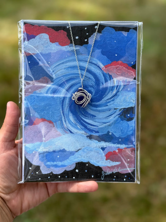 Canvas Displayed Pendant: Galaxy