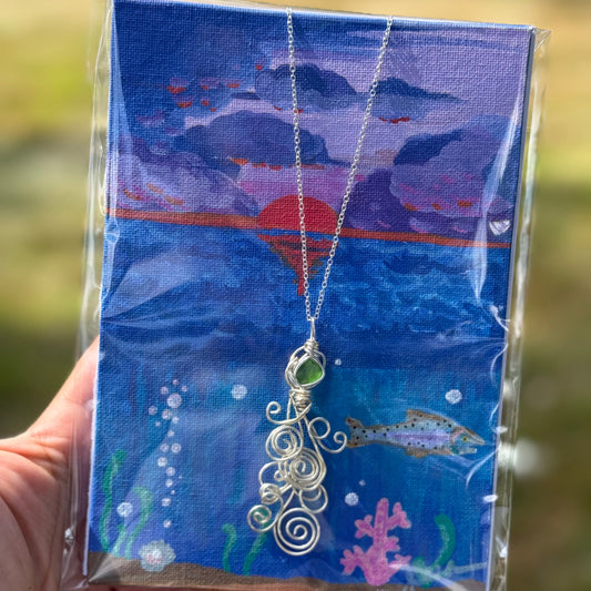 Canvas Displayed Pendant: Jelly