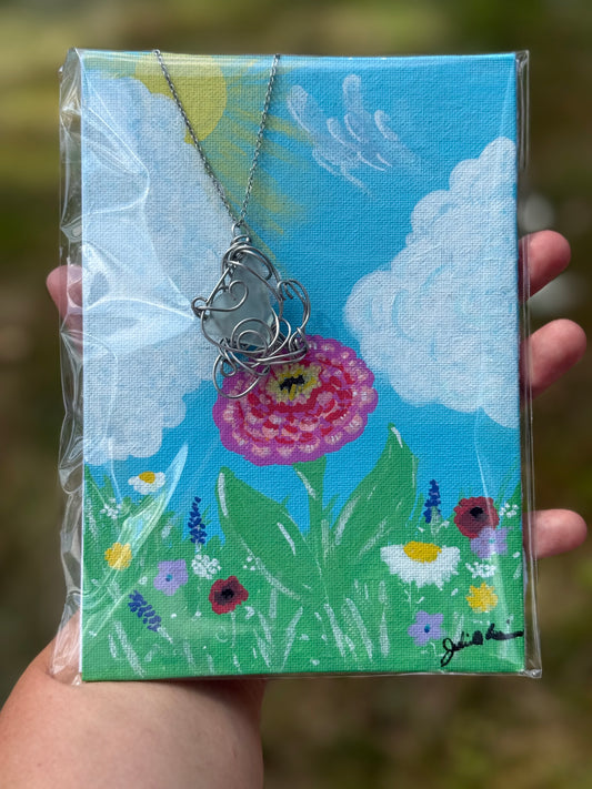 Canvas Displayed Pendant: Butterfly