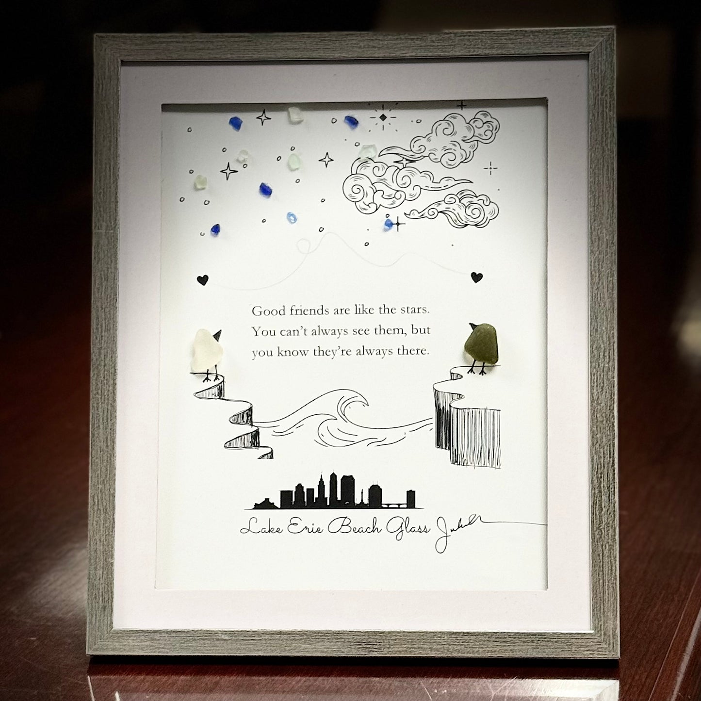 Beach Glass Art Print - 5x7, frame-ready